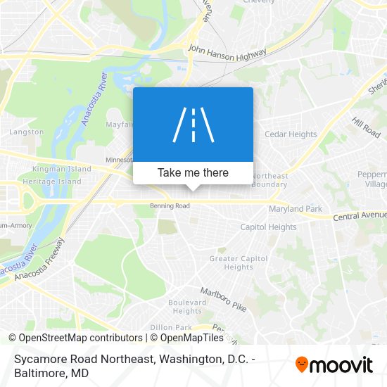 Mapa de Sycamore Road Northeast