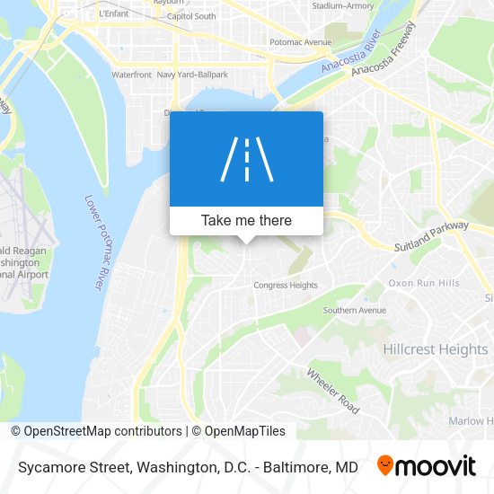 Sycamore Street map