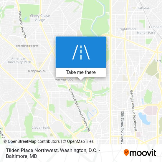 Tilden Place Northwest map