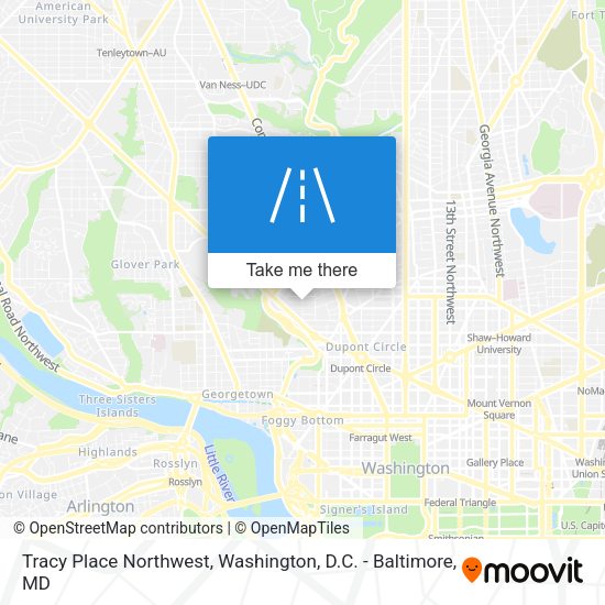 Mapa de Tracy Place Northwest
