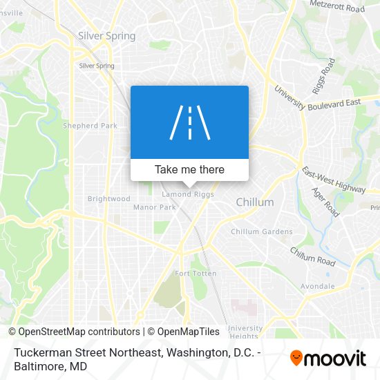 Tuckerman Street Northeast map