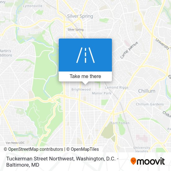 Tuckerman Street Northwest map