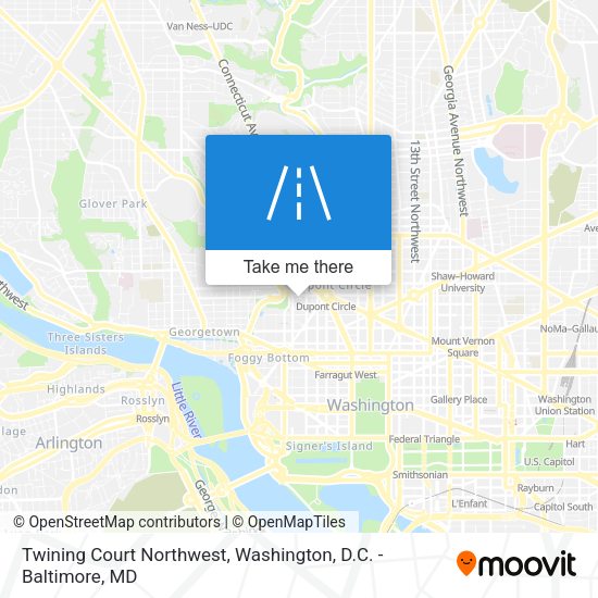 Mapa de Twining Court Northwest