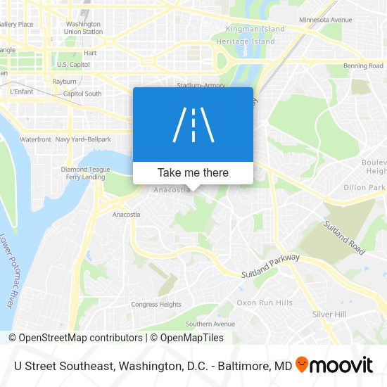 Mapa de U Street Southeast