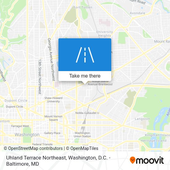Mapa de Uhland Terrace Northeast