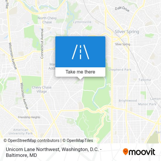 Mapa de Unicorn Lane Northwest