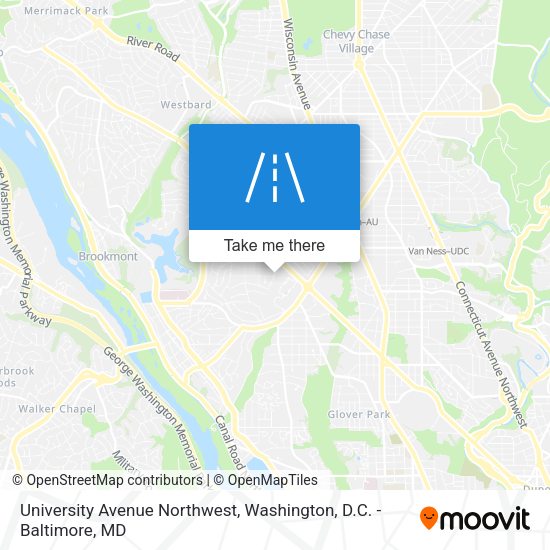 Mapa de University Avenue Northwest
