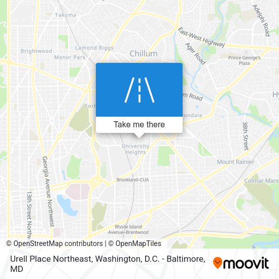 Mapa de Urell Place Northeast