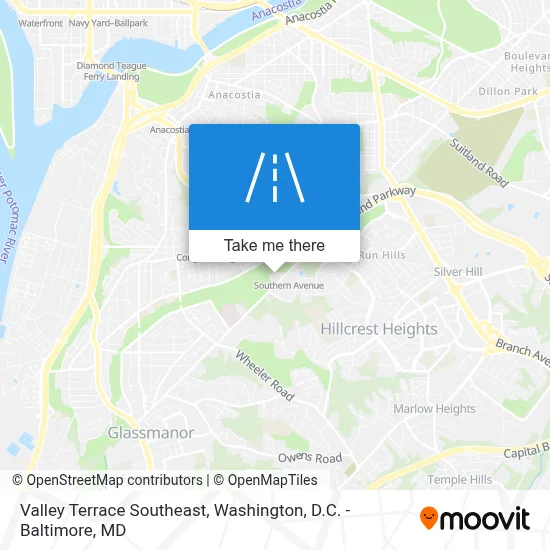 Valley Terrace Southeast map