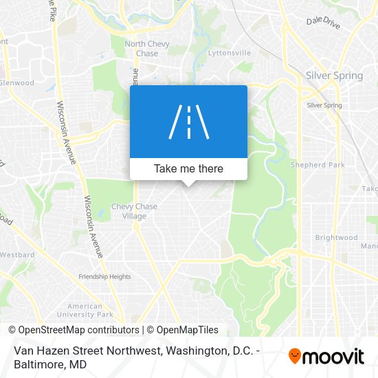 Mapa de Van Hazen Street Northwest