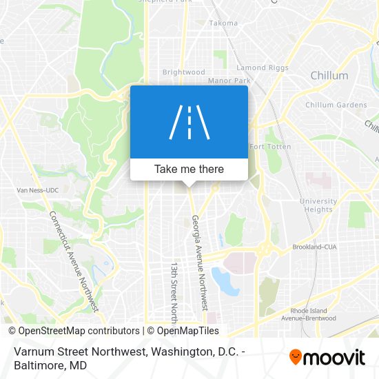 Varnum Street Northwest map