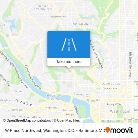 W Place Northwest map