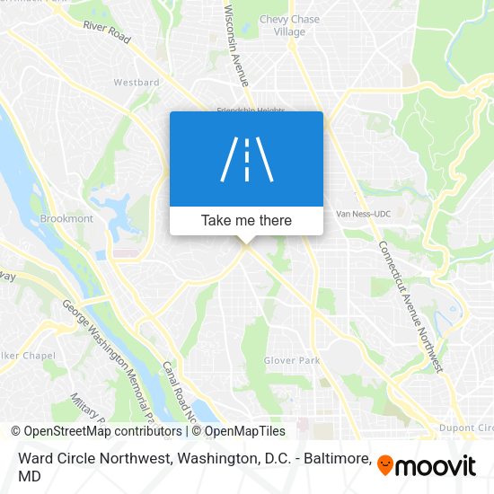 Ward Circle Northwest map