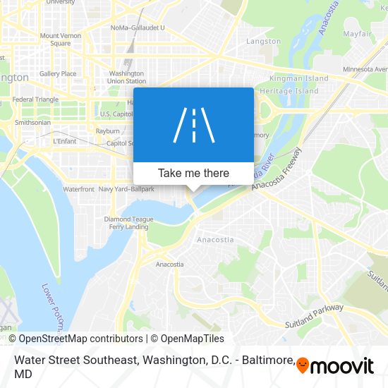 Mapa de Water Street Southeast