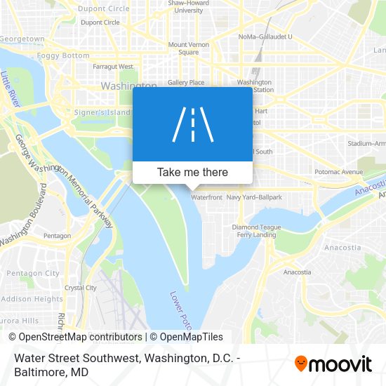 Water Street Southwest map