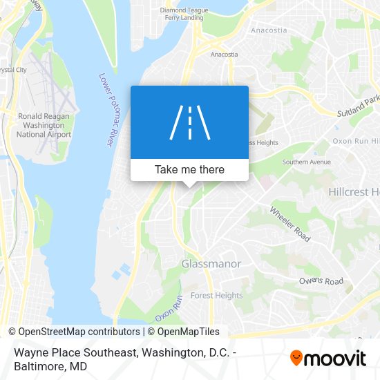 Wayne Place Southeast map