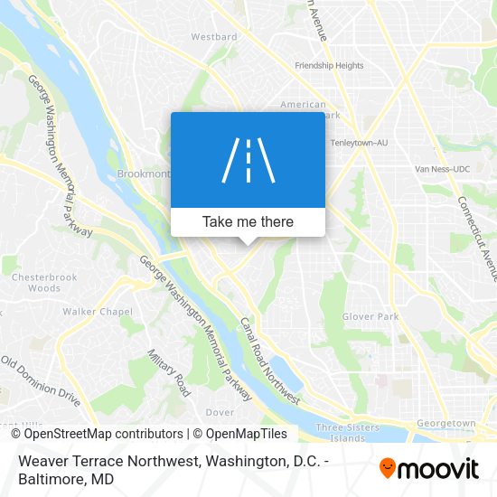 Weaver Terrace Northwest map