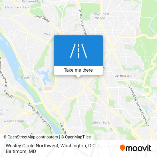 Wesley Circle Northwest map