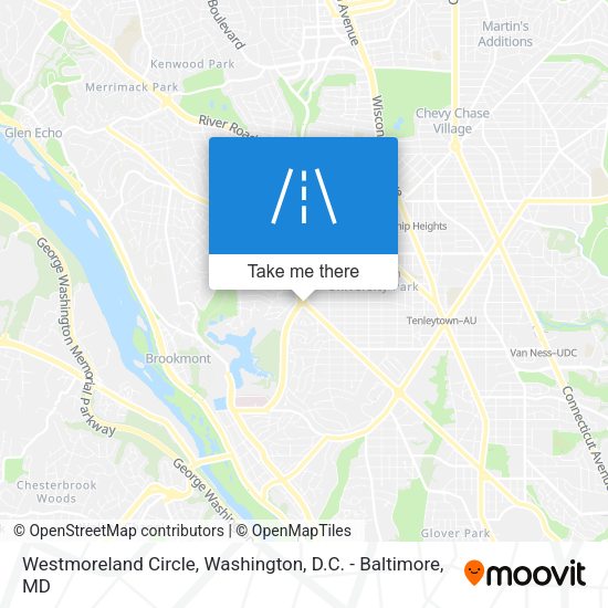 Mapa de Westmoreland Circle