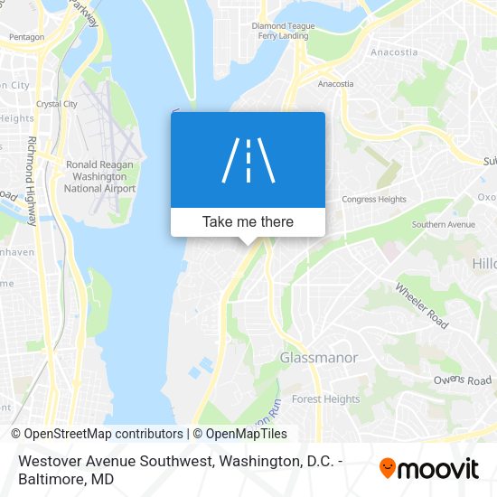Mapa de Westover Avenue Southwest