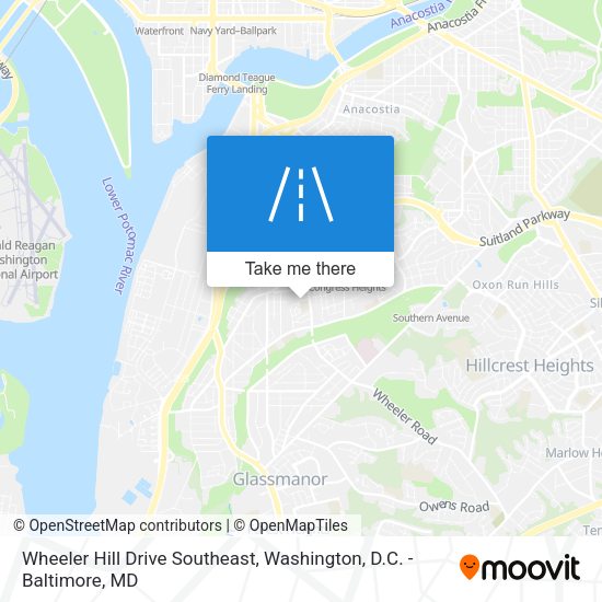Mapa de Wheeler Hill Drive Southeast