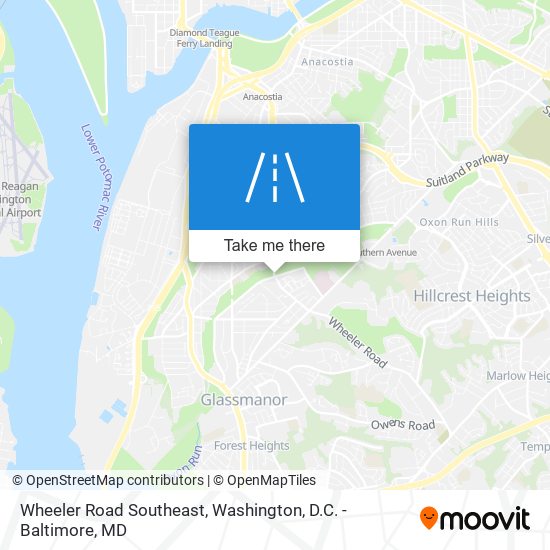 Wheeler Road Southeast map