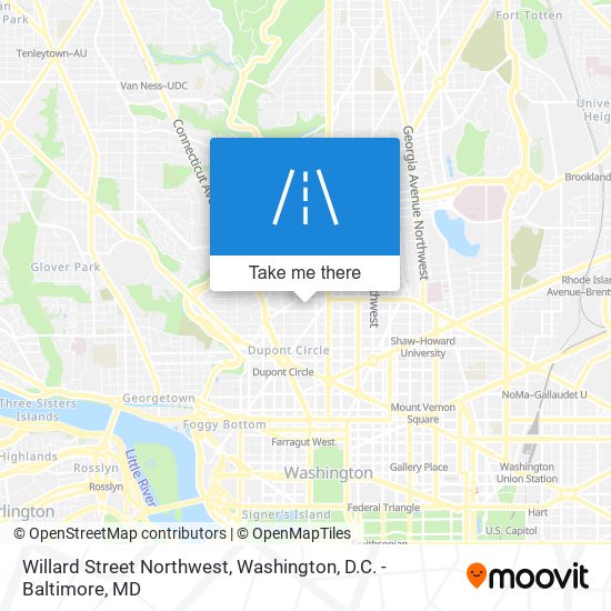 Willard Street Northwest map