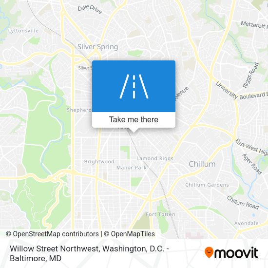 Willow Street Northwest map