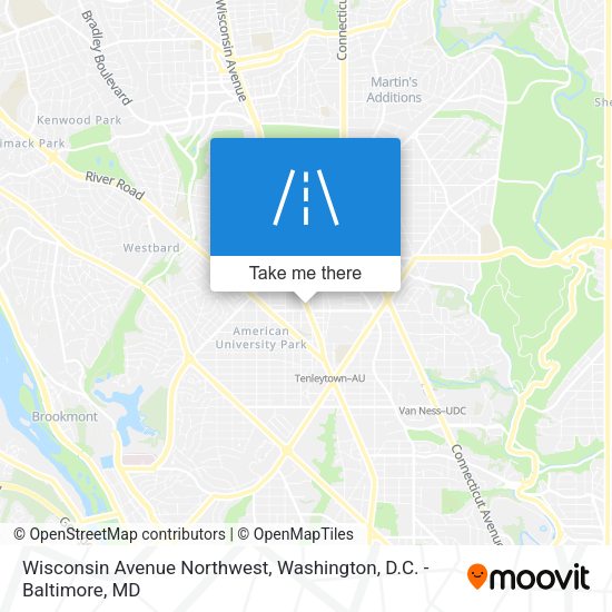 Wisconsin Avenue Northwest map