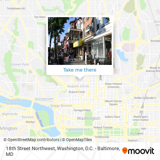 18th Street Northwest map