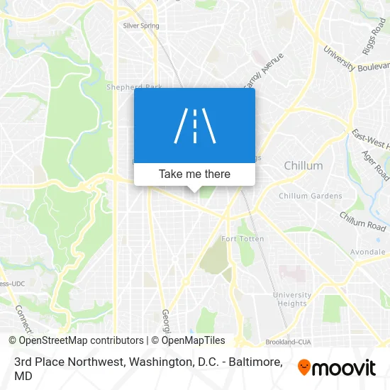 3rd Place Northwest map