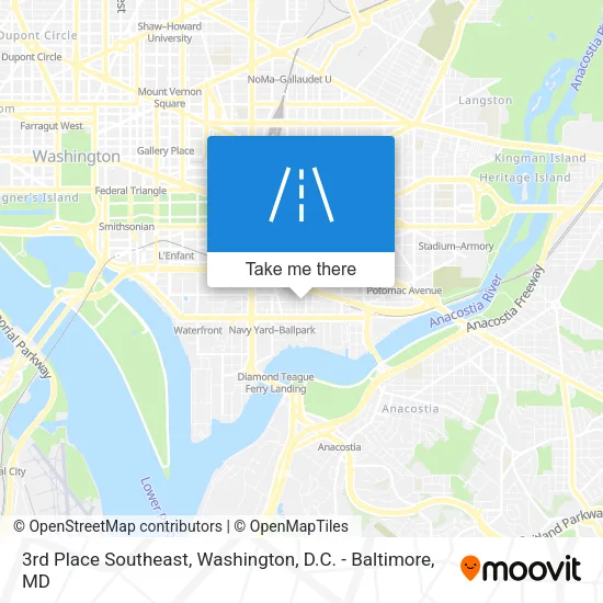 3rd Place Southeast map