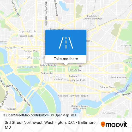3rd Street Northwest map