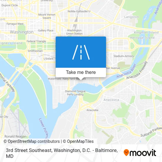 Mapa de 3rd Street Southeast