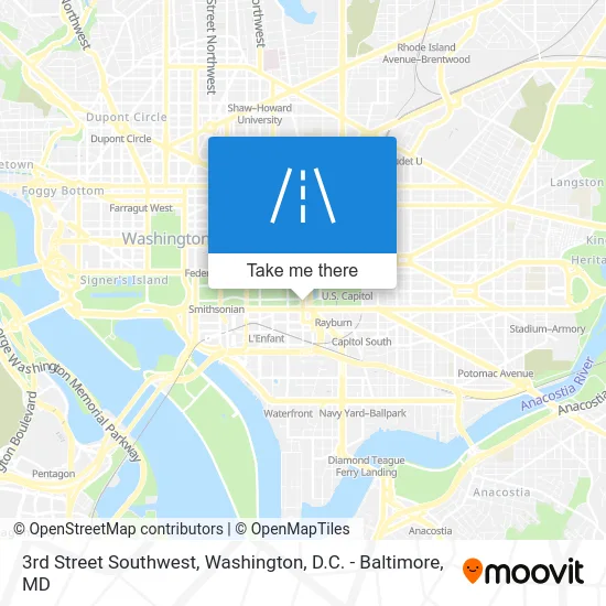 3rd Street Southwest map