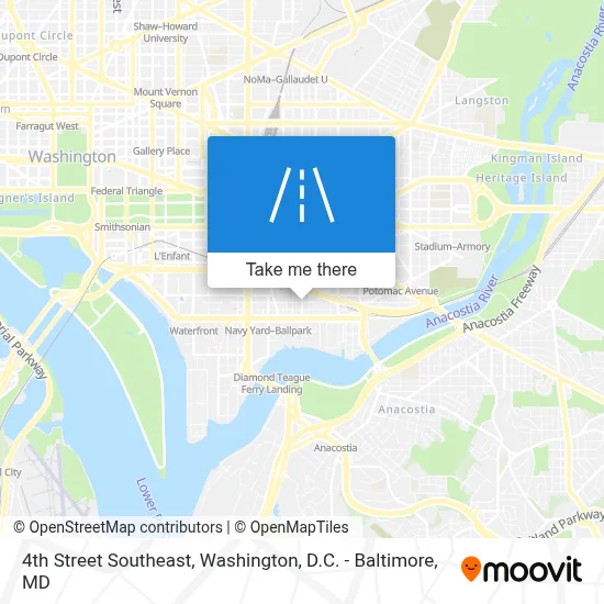 4th Street Southeast map
