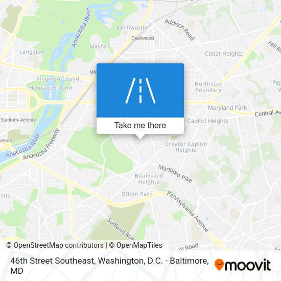 Mapa de 46th Street Southeast