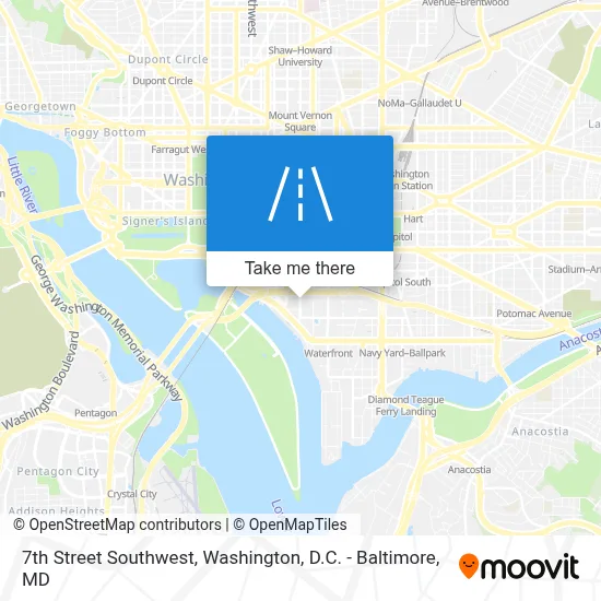 7th Street Southwest map