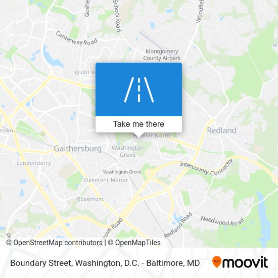 Mapa de Boundary Street