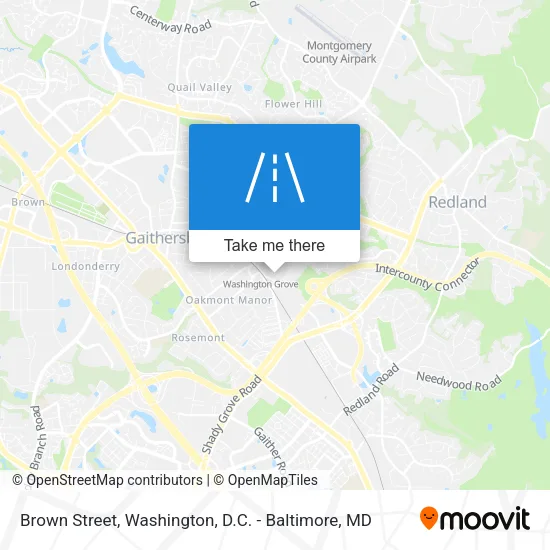 Mapa de Brown Street