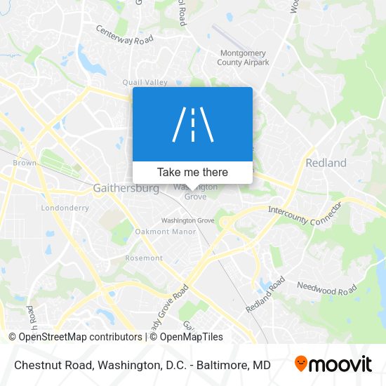 Chestnut Road map