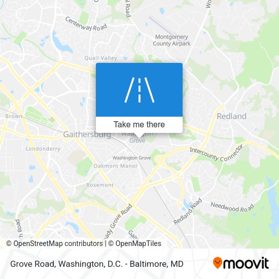 Grove Road map
