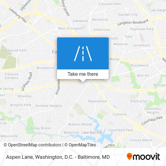 Aspen Lane map