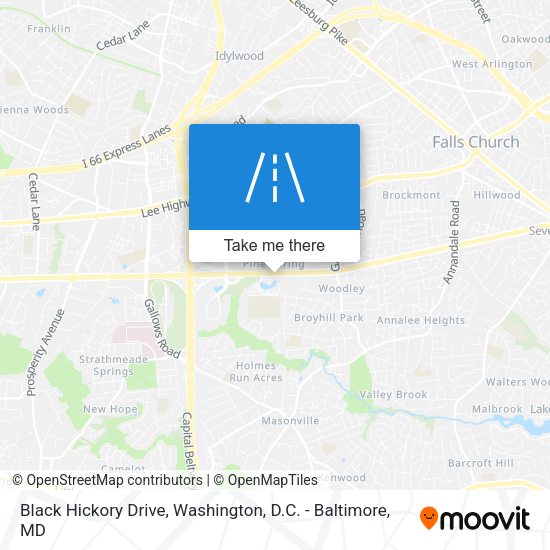 Mapa de Black Hickory Drive