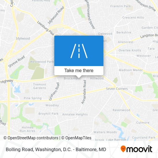 Bolling Road map