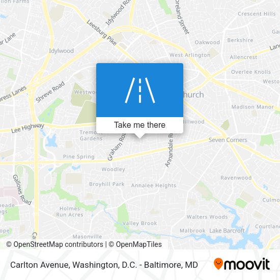 Carlton Avenue map