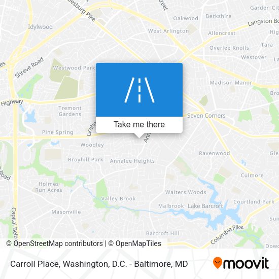 Carroll Place map