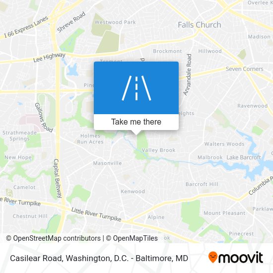 Mapa de Casilear Road