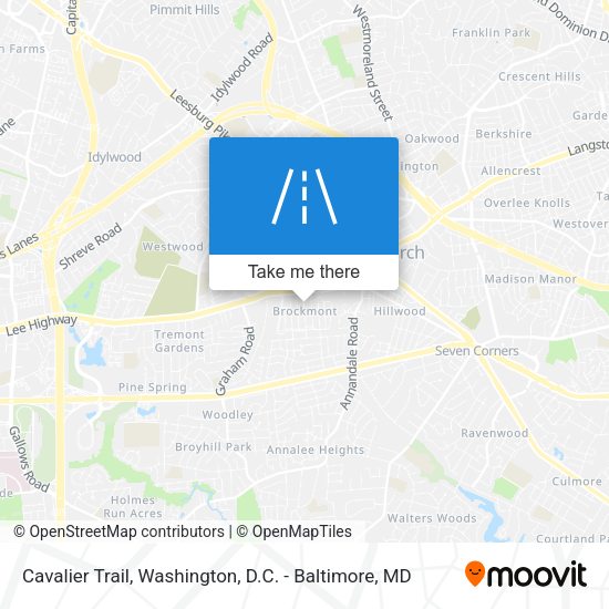 Cavalier Trail map