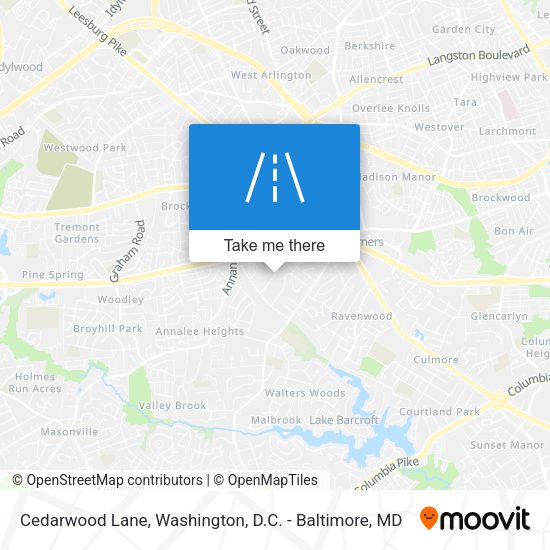 Cedarwood Lane map